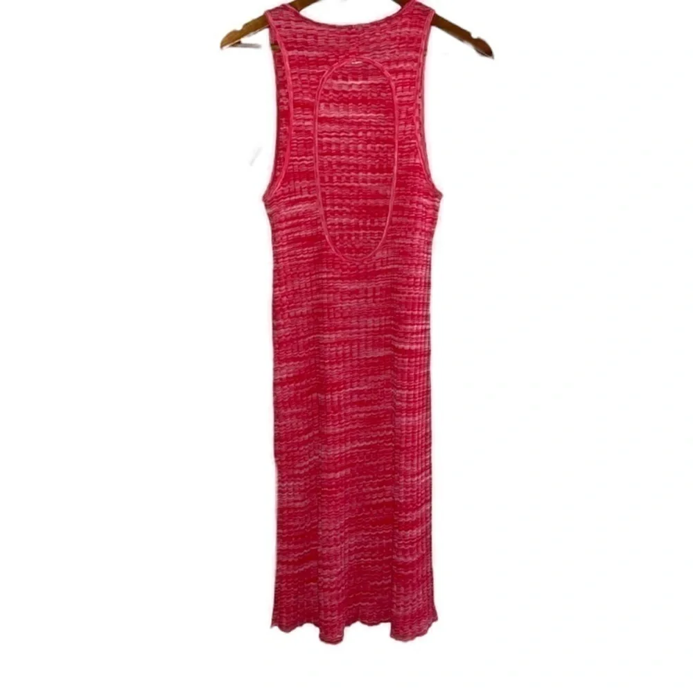 Zara NWT bloggers favorite ribbed open back midi bodycon knit dress SIZE MEDIUM - Picture 3 of 8